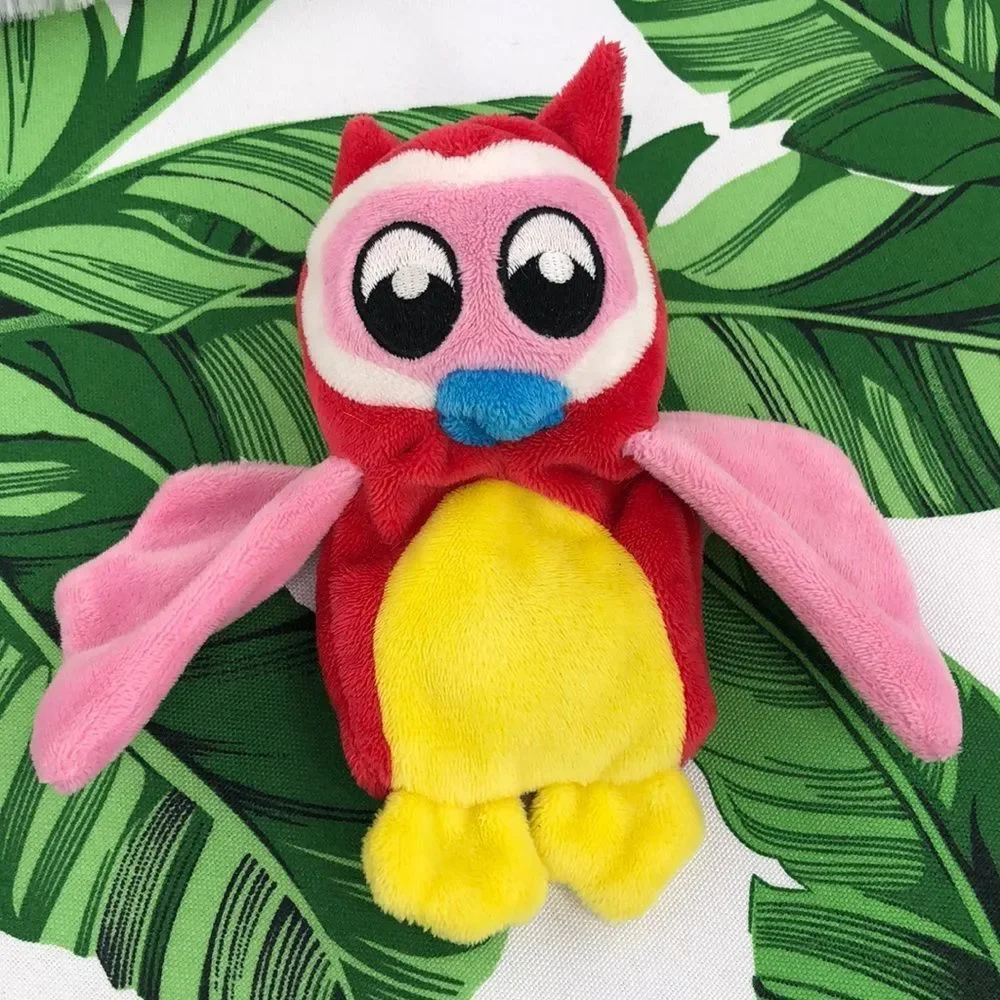 Owl Colorful Pink Red Yellow Small Dog Toy